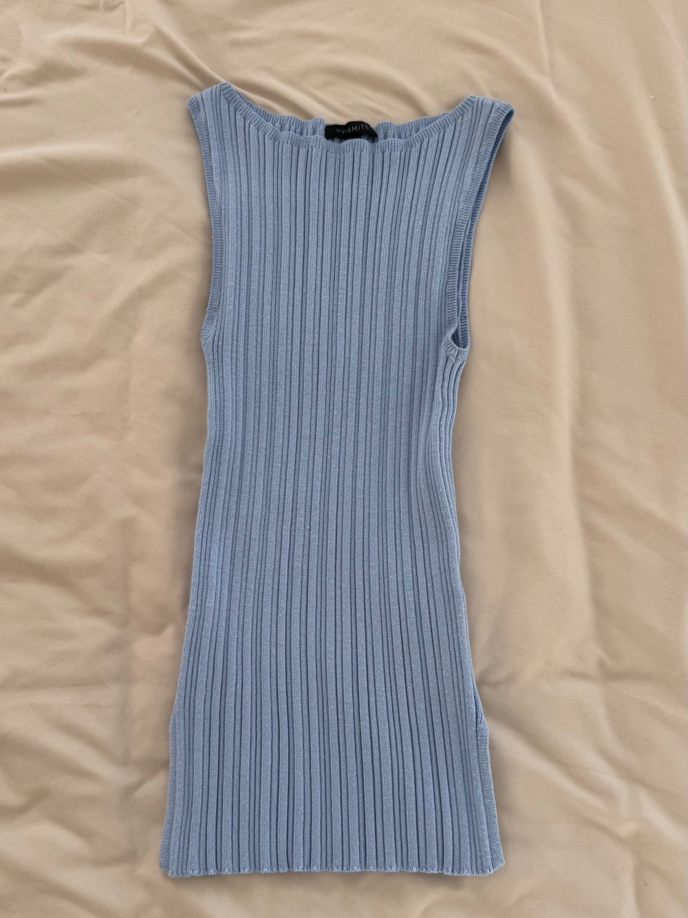 Dynamite Boat Neck Ribbed Tank Top
